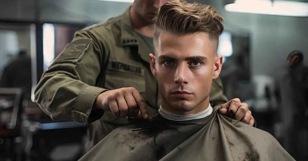 men's haircuts military